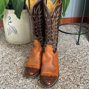 Women’s Vintage ACME Leather Cowboy Boots Size 8.5