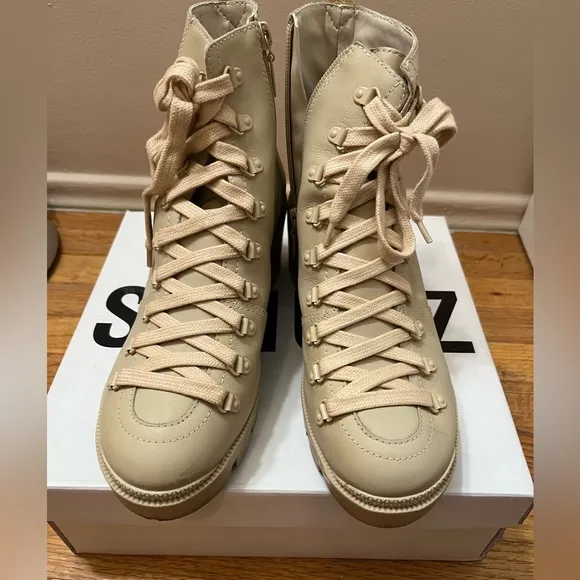 Worn Once! Schutz Xayane Booties Size 8B Schutz Booties Combat Boots