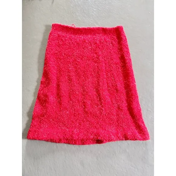 Y2K Cherry Red Fuzzy Knit 3 Piece Set Holiday Party Perfect Size S/M