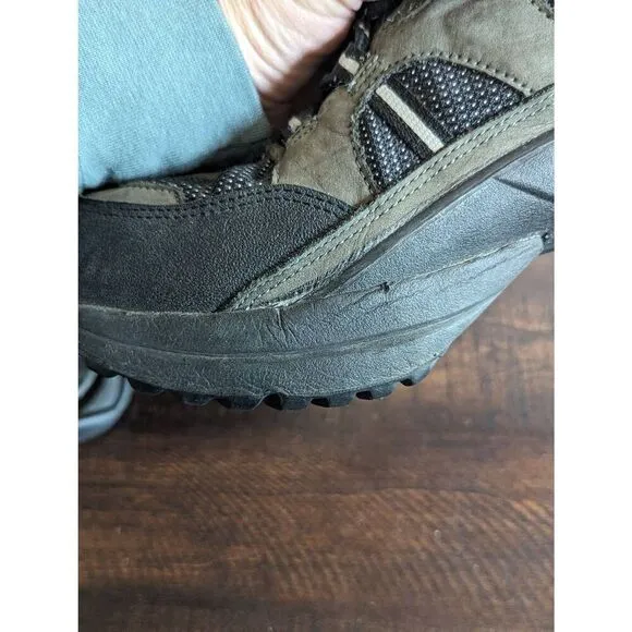 Z-Coil High Desert Gray and Black Hiking Boots Pain Relief Spring Heel Size 10