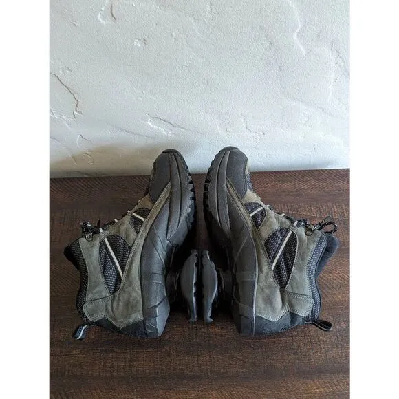 Z-Coil High Desert Gray and Black Hiking Boots Pain Relief Spring Heel Size 10