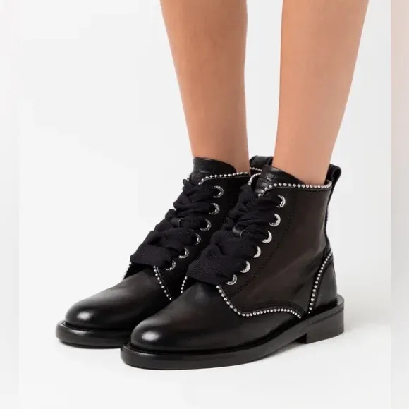 Zadig &amp; Voltaire Laureen Roma Studs Ankle Boots