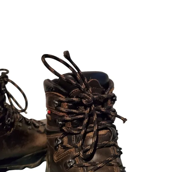 Zamberlan Brown Leather Lace-Up Ankle Hiking Boots Women's 7H, Made In Italy