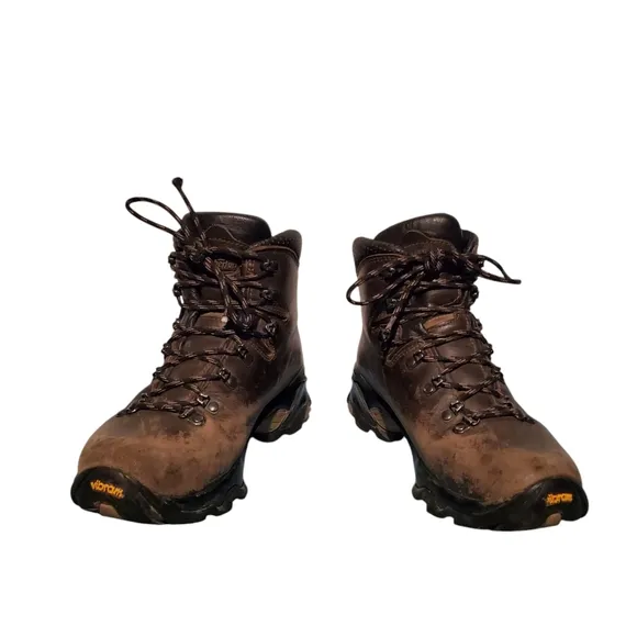 Zamberlan Brown Leather Lace-Up Ankle Hiking Boots Women's 7H, Made In Italy