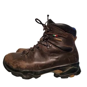 Zamberlan Brown Leather Lace-Up Ankle Hiking Boots Women's 7H, Made In Italy