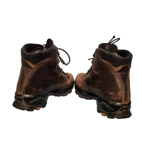 Zamberlan Brown Leather Lace-Up Ankle Hiking Boots Women's 7H, Made In Italy