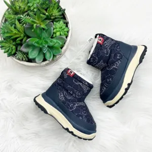 Zara Kids Disney Mickey Mouse Blue Snow Rain Boots Size 22